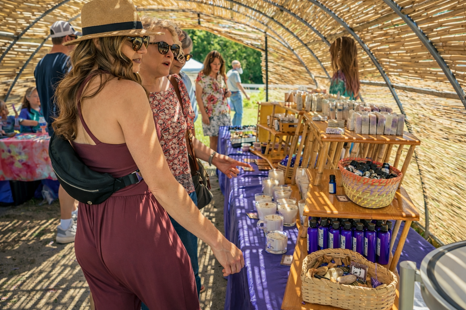 Lavender products vendor booth